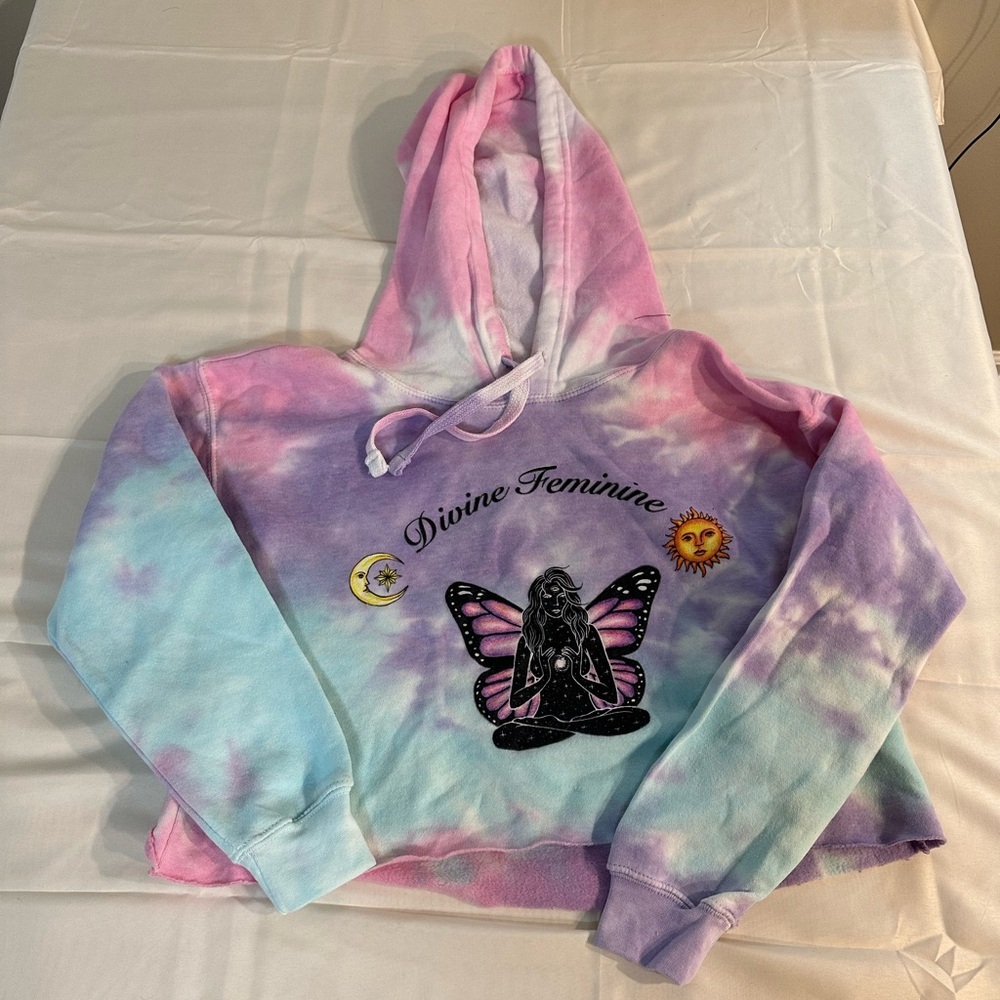 MBM divine feminine cropped hoodie size extra small